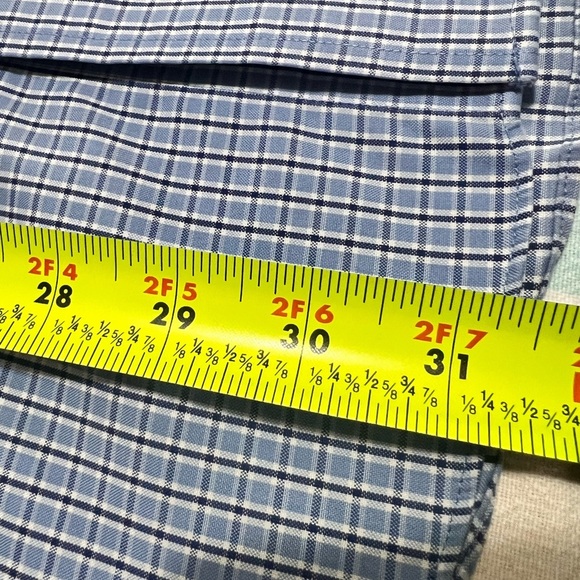 Lands' End Men's Blue Checkered Shirt - Picture 7 of 12
